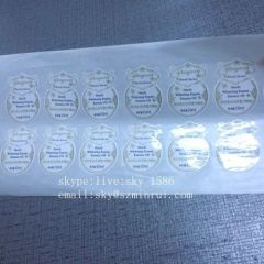Special Shape Adhesive Private Label Cosmetics Adhesive Vinyl Label in Rolls or in Sheets