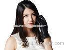 Classic Sheepskin Women Leather Gloves Feminine Flavor Falbala Cuff Warm Gloves