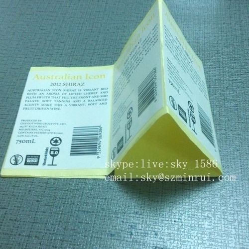 Self Adhesive Bottle Labels