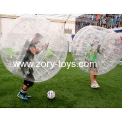 commercial soccer bubble ball