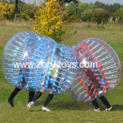 commercial soccer bubble ball