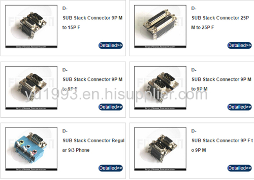 D-SUB Stack Connector 9P M to 9P M