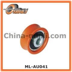 U Groove Plastic Pulley with Plastic Outer Ring