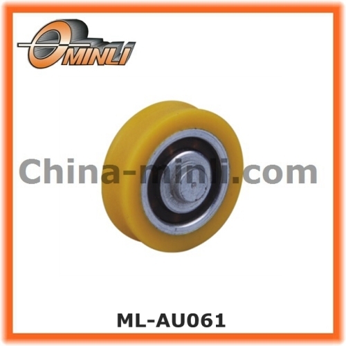 Nylon bearing wheel with solid axle