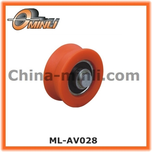 Nylon ball bearing roller with solid axle