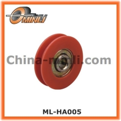 Economically Plastic Pulley with Steel stamp Bearing