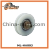 Elevator sliding door roller with Plastic Coat