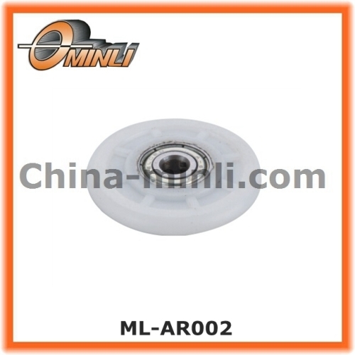 Nylon coated bearing wheel