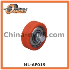 Nylon coated Wheel with customized solid axle