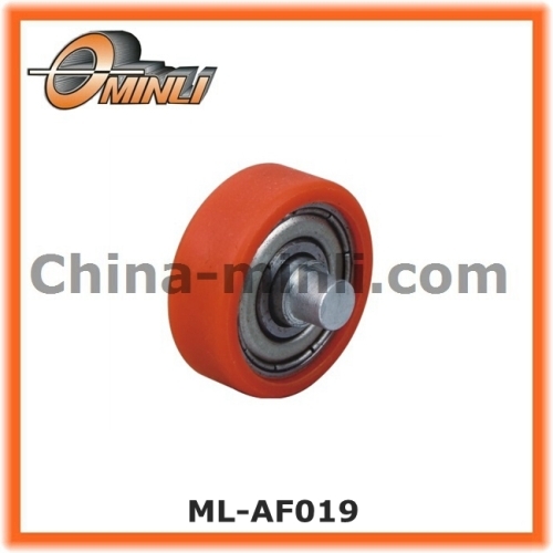 Window roller with circular carbon steel shaft