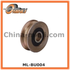 Customized U shape groove Metal Pulley for sliding window components