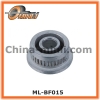 Flange timing belt conveyor pulleys