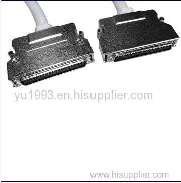 SCSI Cable HPCN68M to HPCN68M Die Cast Latch UL299