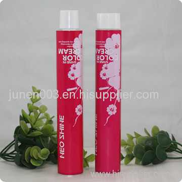 aluminum hair color cream tube packaging
