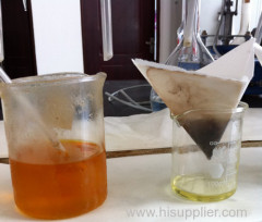 Granular bleaching earth-decolorization of lubricating oil