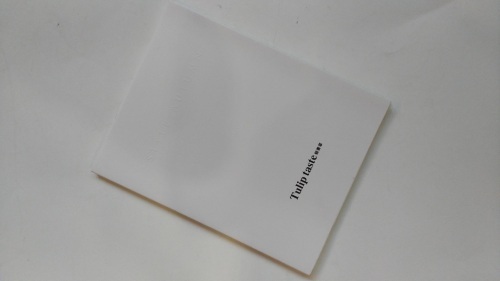 Fully folded single-side printed softback photobook without binding with flaps for photographic gallery