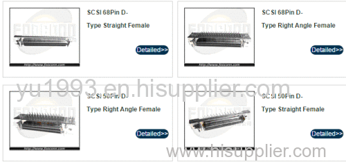 SCSI 50Pin D-Type Straight Female