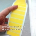 Custom Blank Yellow Destructible Vinyl Label Rolls