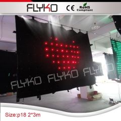 led video curtain fabric velvet led cloth curtain