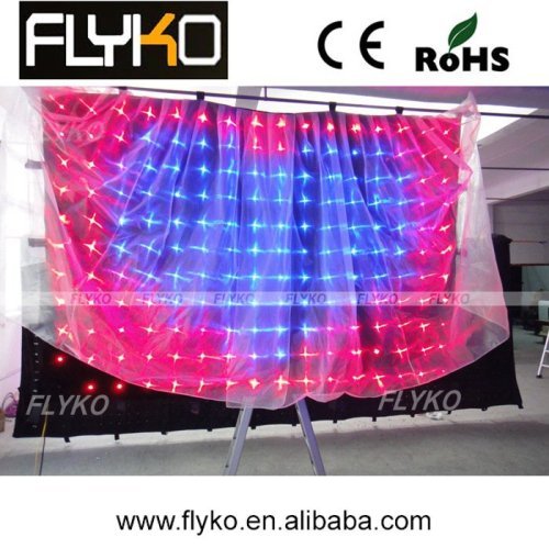 2016 hot selling fireproof LED video cloth curtain