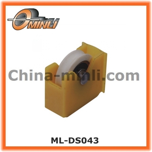 Aluminum and wooden sliding window roller