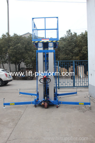 Double-mast Aluminium Aerial Lift Platform/ Hydraulic Lifts/Lifting Equipment