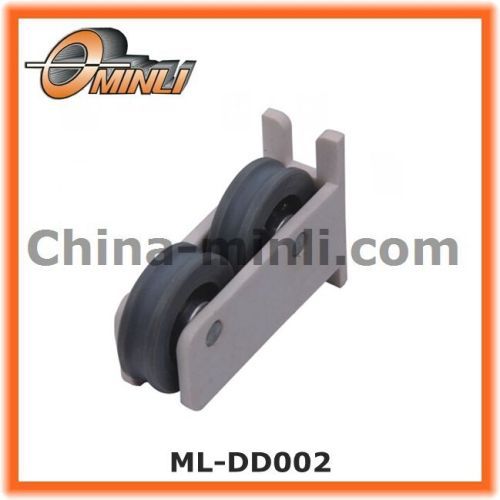 Sliding Window roller Plastic Bracket Pulley with Double wheel