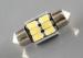 12V White / Blue Car Interior Dome Lights 300Lumen 31mm 5730 x 6LEDs