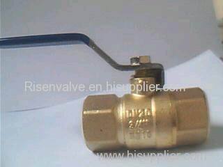 Brass water Ball Valve with steel handle