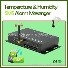 Temperature & Humidity data logger with SMS Alarm Messenger