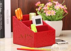 Creative PU leather Storage Box for demestic living room and stationery