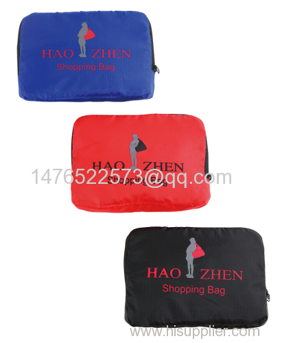 foldable backpack with pouch