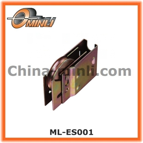Iron Punching Bracket pulley with Iron steel roller wheel