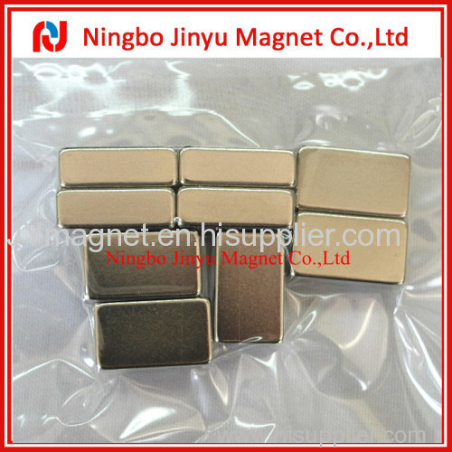 Rectangle Shape N50 Neodymium Magnet With Ni Coated