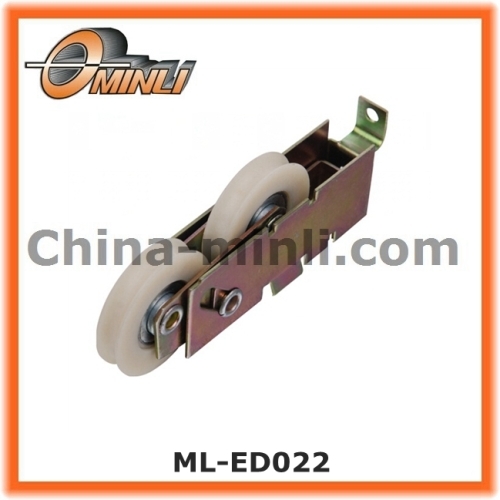 Manufacture sales Plastic nylon wheel in steel bracket