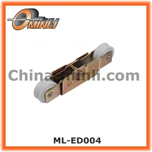 Aluminum and wooden sliding window pulley