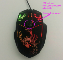 2015 Hot Sale 6D R8 Gaming Mouse for Professional Gamers