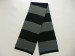 Men's Black & Grey Striped Scarves