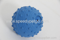 Blue Rubber Ball Pet Toy