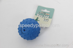 Blue Rubber Ball Pet Toy