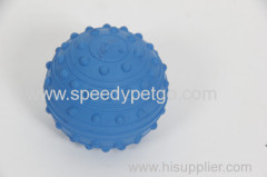 Blue Rubber Ball Pet Toy