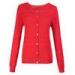 Red ladies cardigan sweaters