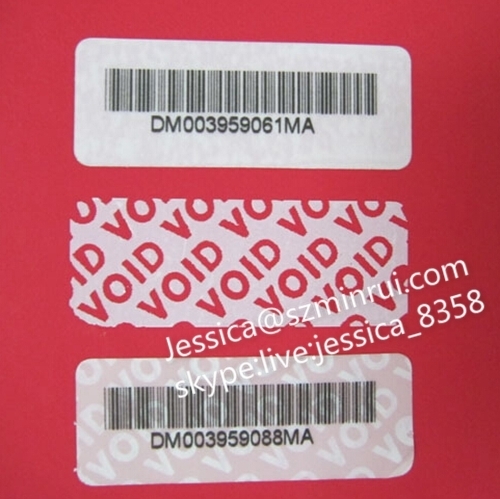 High Quality Custom Paper Void Warranty Seal Sticker Security Warranty Void Label Tamper Proof Evident Seal Labels