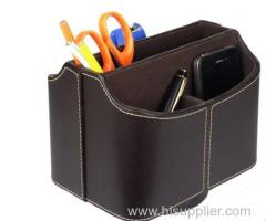 Creative Tabby leather Storage Box/Rotatable desktop Storage Box