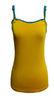 Adults Yellow Viscose Tank Top Ladies CasualClothing European style