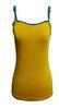 Adults Yellow Viscose Tank Top Ladies CasualClothing European style