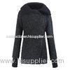 High Collar ladies fall jackets / womens winter Wool coats and jackets