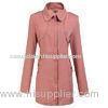 Orange Tencel Fashion Warm Womens Jackets Long Raincoat for Girls