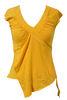 Girls Top Wear Fashion T shirt Organic Womens Clothing in Yellow