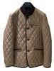 Brown Short Winter Warm Mens Coats Jackets and tops With Diamond Quilting